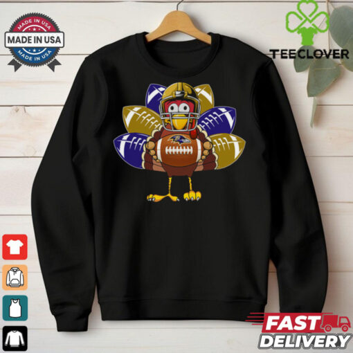 Thanksgiving Turkey Baltimore Ravens T Shirt