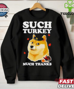 Thanksgiving shibe doge such Turkey much thanks shirt