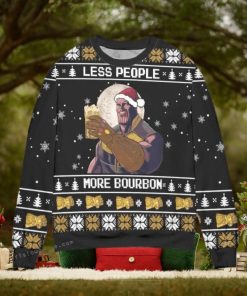 Thanos Less People More Bourbon Snowflake Womens Ugly Sweater