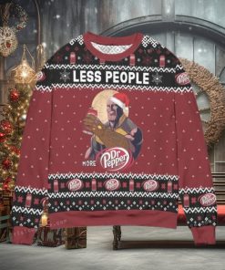 Thanos Less People More Dr. Pepper Snowflake Ugly Christmas Sweater