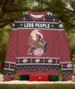 Thanos Less People More Dr. Pepper Snowflake Ugly Christmas Sweater
