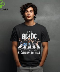 The AC DC Band Abbey Road Highway To Hell Signatures Shirt