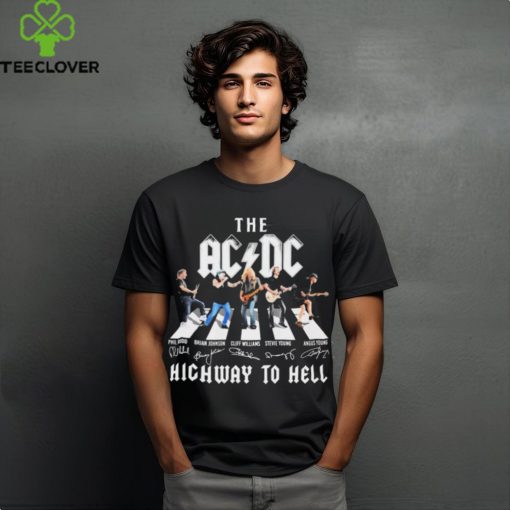 The AC DC Band Abbey Road Highway To Hell Signatures Shirt