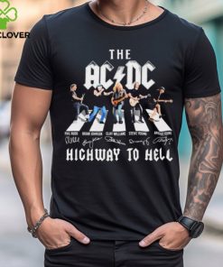 The AC DC Band Abbey Road Highway To Hell Signatures Shirt