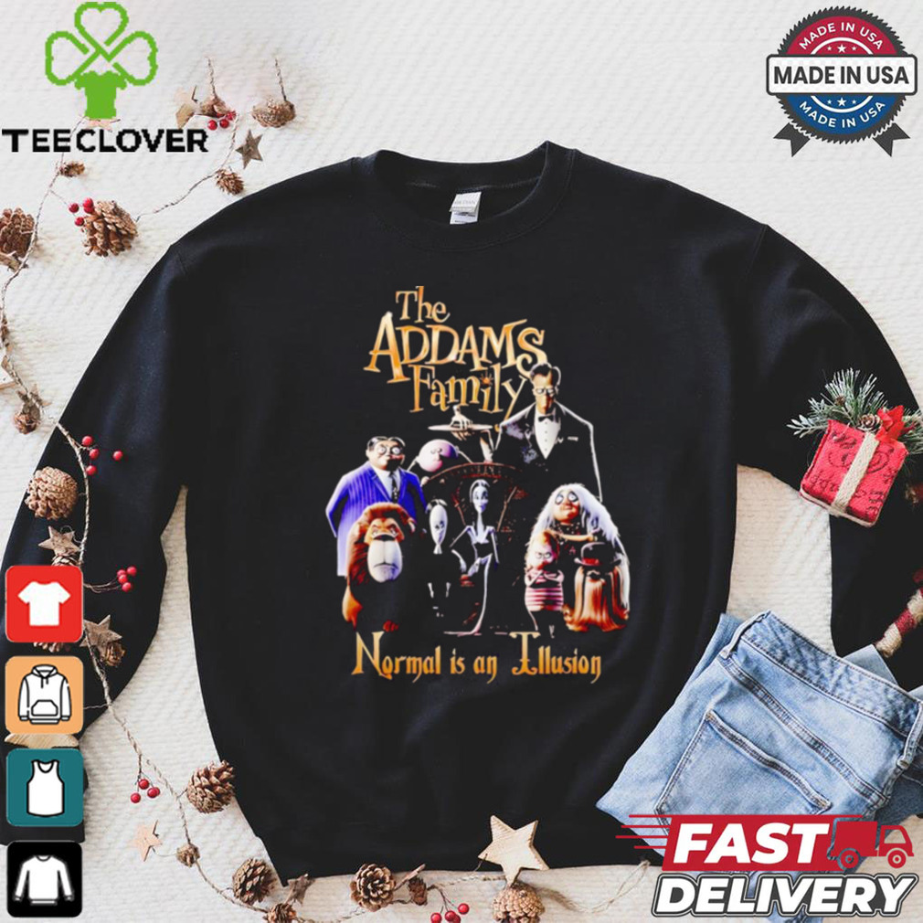 The Addams Family normal is an illusion Halloween shirt The Addams Family normal is an illusion Halloween shirt