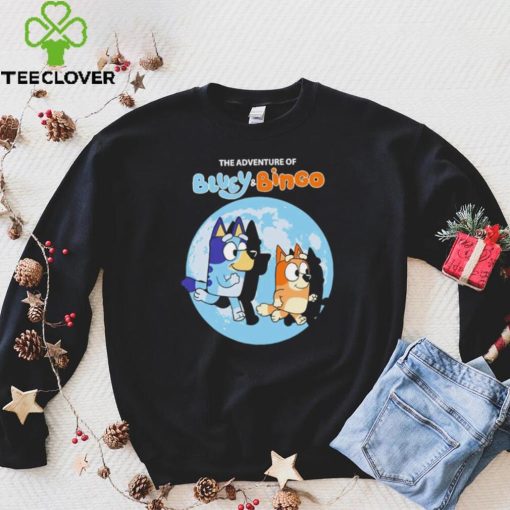 The Adventure of Bluey and Bingo cartoon hoodie, sweater, longsleeve, shirt v-neck, t-shirt