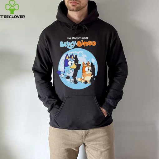 The Adventure of Bluey and Bingo cartoon hoodie, sweater, longsleeve, shirt v-neck, t-shirt