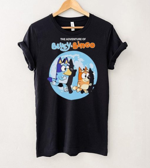 The Adventure of Bluey and Bingo cartoon hoodie, sweater, longsleeve, shirt v-neck, t-shirt