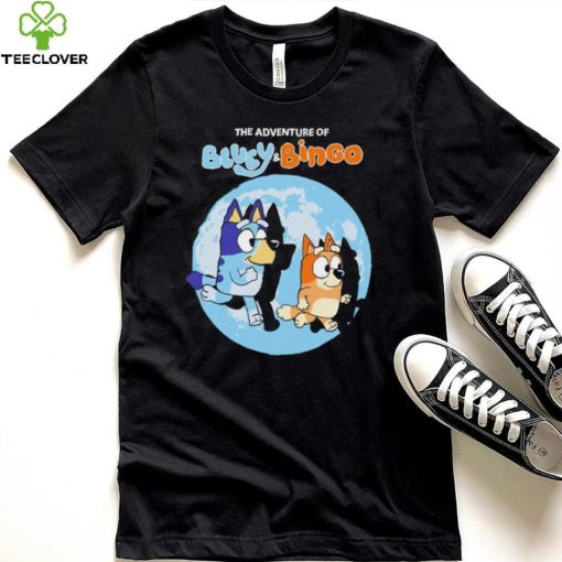 The Adventure of Bluey and Bingo cartoon hoodie, sweater, longsleeve, shirt v-neck, t-shirt