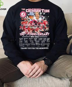 The Alabama Crimson Tide 130th Anniversary Signature Thank You For The Memories Shirt