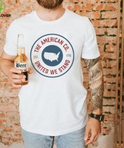 The American United We stand circle patch logo shirt