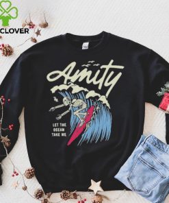 The Amity Affliction Surfing Skeleton Black Shirt