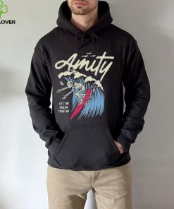 The Amity Affliction Surfing Skeleton Black Shirt