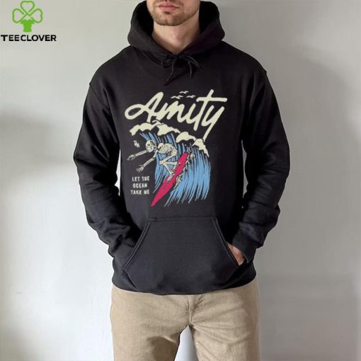 The Amity Affliction Surfing Skeleton Black Shirt