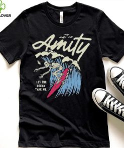 The Amity Affliction Surfing Skeleton Black Shirt