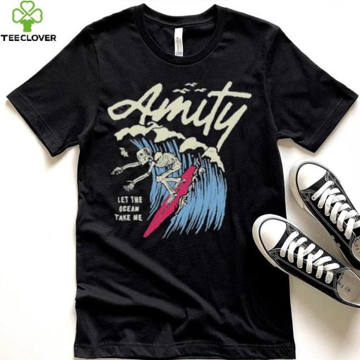 The Amity Affliction Surfing Skeleton Black Shirt