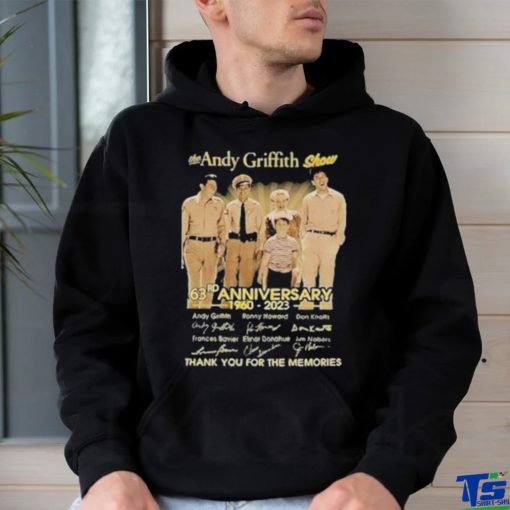 The Andy Griffith Show 63rd Anniversary 1960 – 2023 Thank You For The Memories Signature Shirt