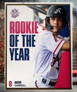 The Arizona Diamondbacks Corbin Carroll Is The 2023 National League Rookie Of The Year Winner Home Decor Poster Canvas