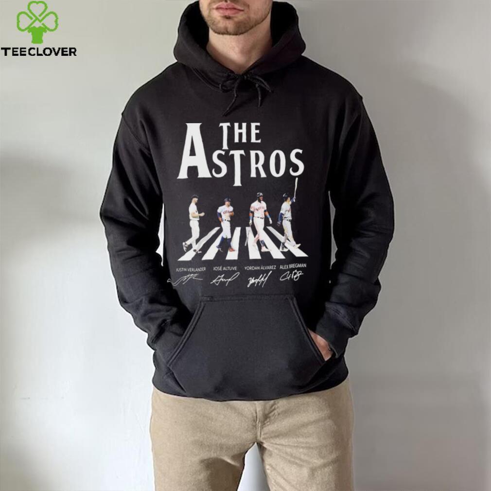 The Astros Justin Verlander Jose Altuve Yordan Alvarez And Alex Bregman Abbey Road Signatures Shirt The Astros Justin Verlander Jose Altuve Yordan Alvarez And Alex Bregman Abbey Road Signatures Shirt