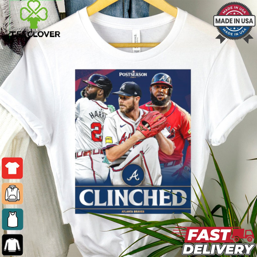 The Atlanta Braves Have Clinched Postseason Berth for the 7th straight year 2024 MLB Poster t shirt The Atlanta Braves Have Clinched Postseason Berth for the 7th straight year 2024 MLB Poster t shirt