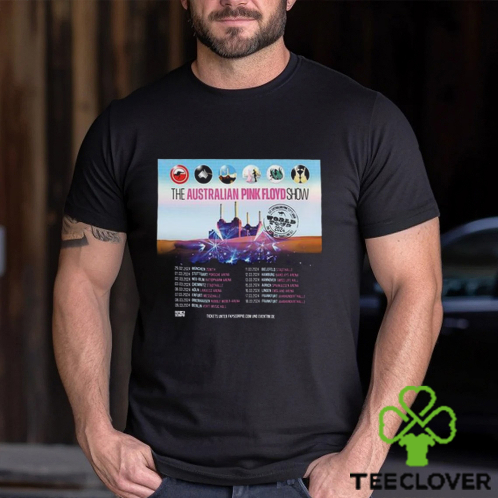 The Australian Pink Floyd Show 2024 Tour Setlist Unisex Shirt Teeclover