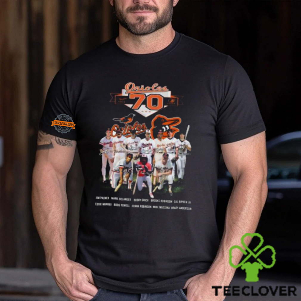 The Baltimore Orioles Celebrate Their 70th Anniversary Unisex T shirt The Baltimore Orioles Celebrate Their 70th Anniversary Unisex T shirt