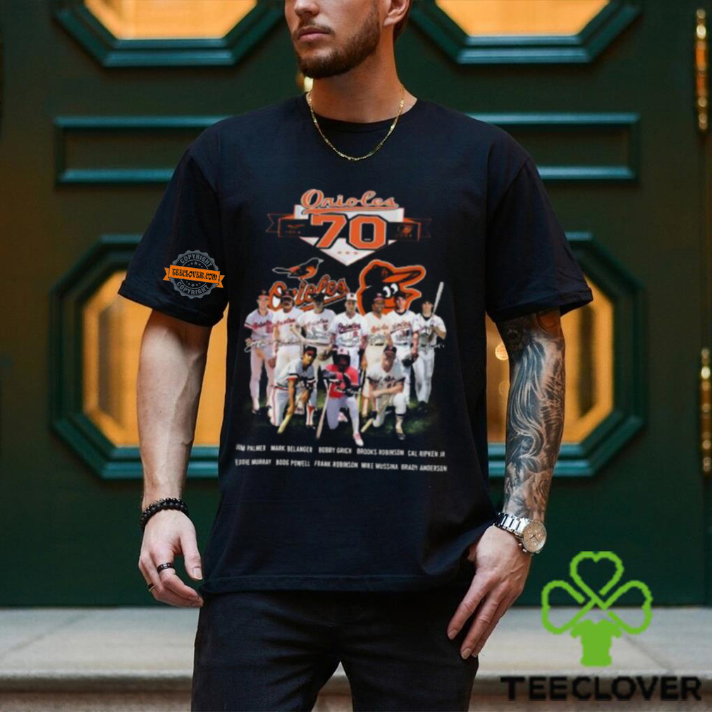 The Baltimore Orioles Celebrate Their 70th Anniversary Unisex T shirt The Baltimore Orioles Celebrate Their 70th Anniversary Unisex T shirt