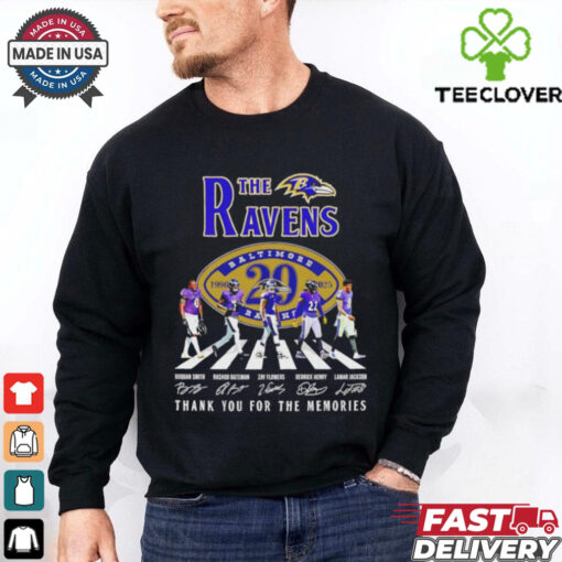 The Baltimore Ravens 29th Anniversary 1996 2025 thank you signature shirt