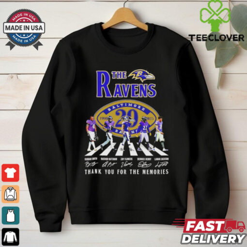The Baltimore Ravens 29th Anniversary 1996 2025 thank you signature shirt
