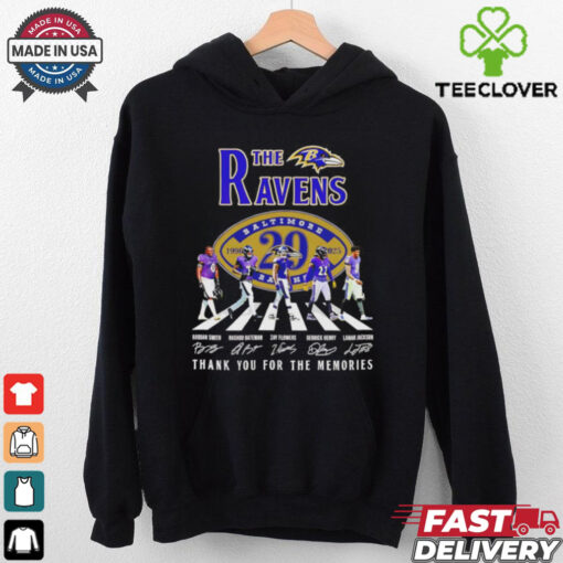 The Baltimore Ravens 29th Anniversary 1996 2025 thank you signature shirt
