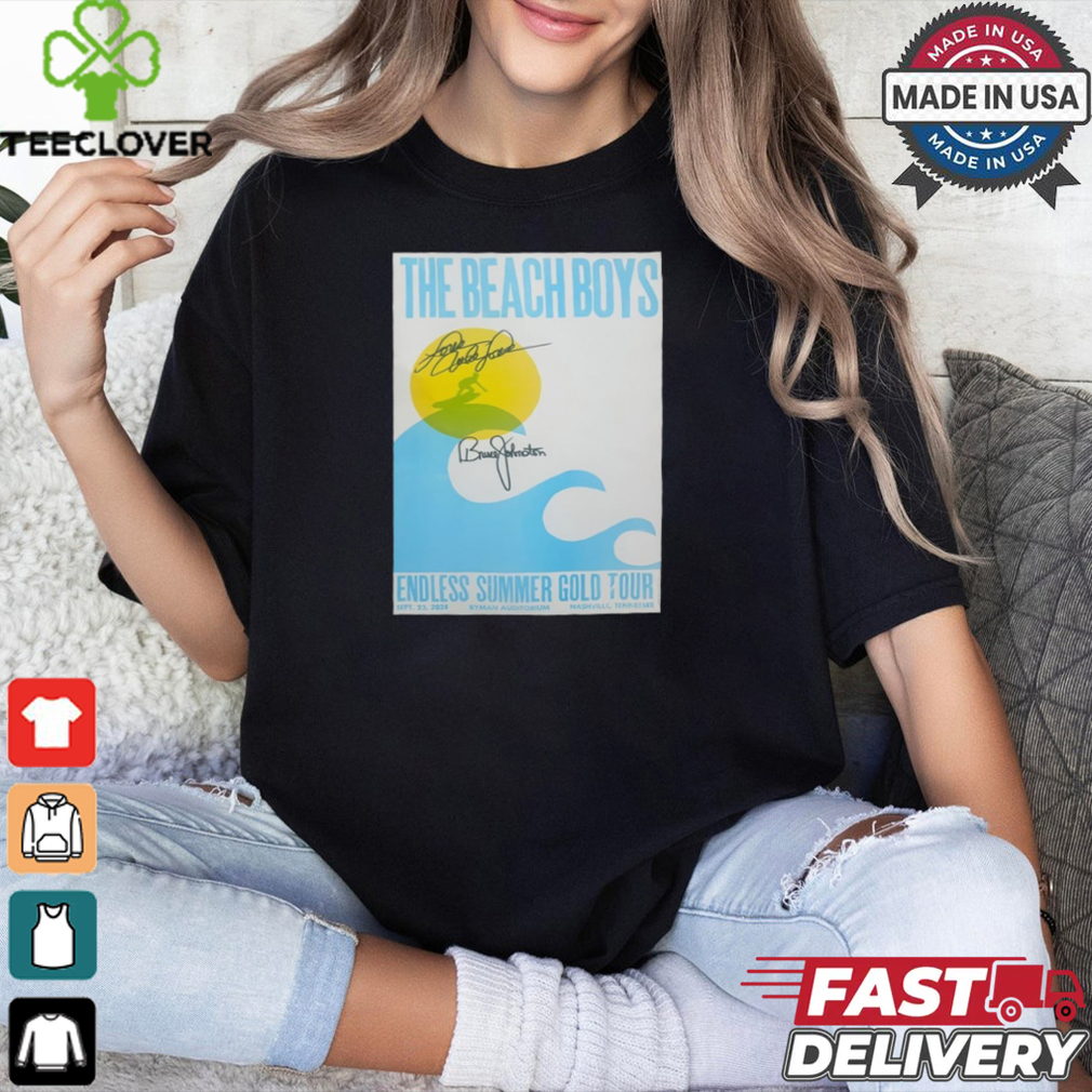 The Beach Boys Endless Summer Gold Tour Sept 23 2024 Nashville, TN Poster Shirt The Beach Boys Endless Summer Gold Tour Sept 23 2024 Nashville, TN Poster Shirt
