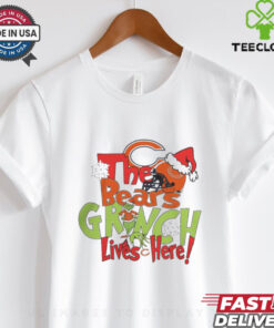 The Bears Grinch Lives Here Christmas Shirt