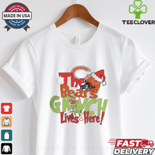 The Bears Grinch Lives Here Christmas Shirt