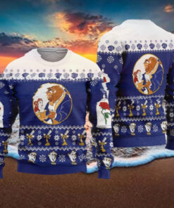 The Beast And Beauty Princess Ugly Christmas Sweater