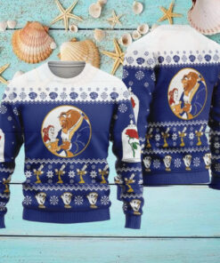 The Beast And Beauty Princess Ugly Christmas Sweater