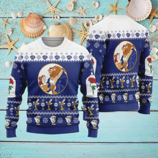The Beast And Beauty Princess Ugly Christmas Sweater