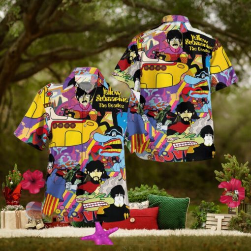 The Beatles Yellow Submarine Hawaiian Shirt