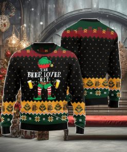 The Beer Lover Elf Family Gift Ugly Christmas Sweater