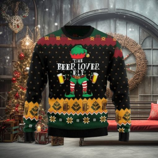 The Beer Lover Elf Ugly Christmas Sweater