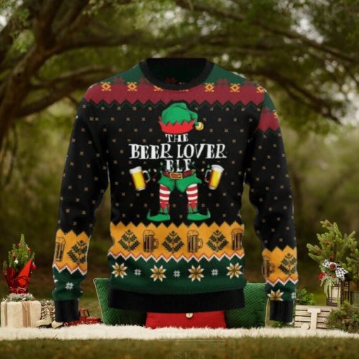 The Beer Lover Elf Ugly Christmas Sweater