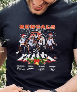 The Bengals Tyler Boyd Ja’marr Chase Joe Mixon And Joe Burrow Abbey Road Signatures Shirt