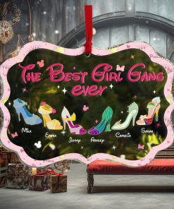 The Best Girl Gang Ever, Gift For Girls, Personalized Acrylic Ornament, Cartoon Shoes Ornament, Christmas Gift