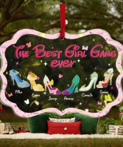 The Best Girl Gang Ever, Gift For Girls, Personalized Acrylic Ornament, Cartoon Shoes Ornament, Christmas Gift