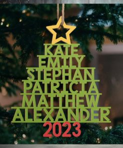 The Best Part Of Christmas   Family Personalized Custom Ornament   Wood Custom Shaped   Christmas Gift For Family Members