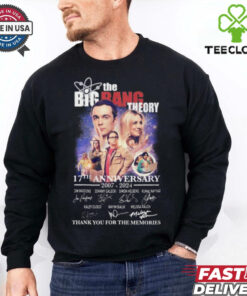 The Big Bang Theory 17th Anniversary 2007 2024 Thank You For The Memories T Shirt