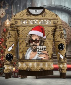 The Big Lebowski The Dude Abides Ideas Ugly Christmas Sweater Gift Thanksgiving