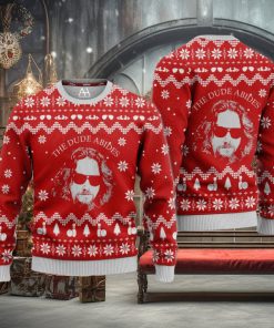 The Big Lebowski The Dude Abides Ugly Christmas Sweater 3D All Over Printed Shirts for Men and Women