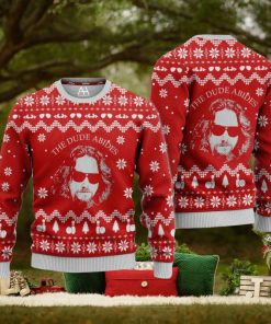 The Big Lebowski The Dude Abides Ugly Christmas Sweater 3D All Over Printed Shirts for Men and Women