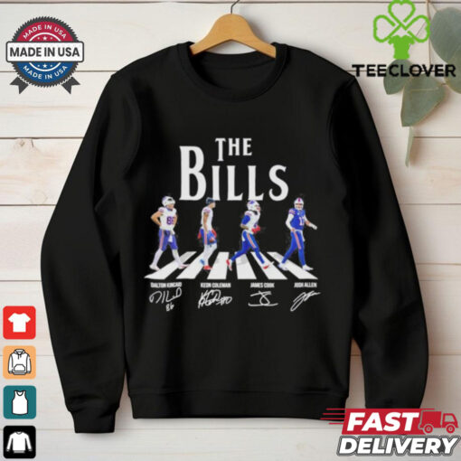 The Bills Abbey Road Dalton Kincaid Keon Coleman James Cook And Josh Allen Shirt