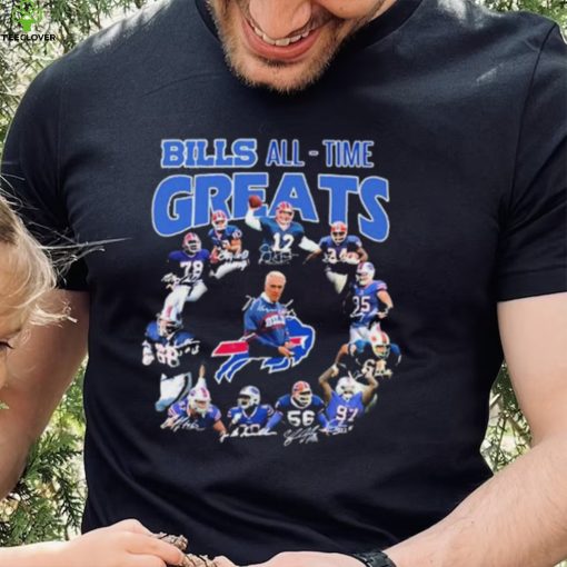 The Bills All time Greats Team Signatures Shirt